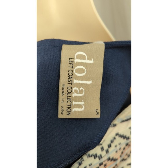 DOLAN left Coast Anthropologie Dress Tapestry Dress Soft Blue White S - Picture 3 of 6